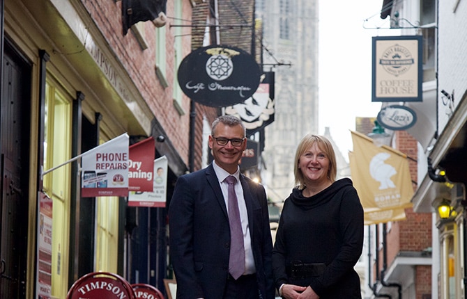 Brachers Joanna Worby and Lee May in Canterbury