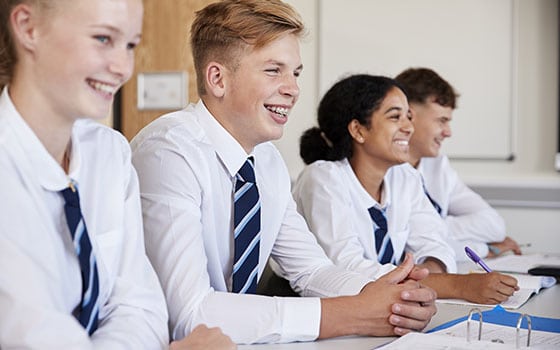 Students in an education setting
