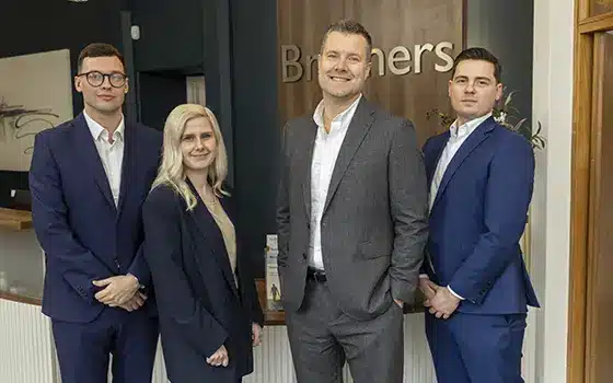 corporate solicitor joseph burrows, corporate legal assistant chartlotte berthel, corporate partner matthew simmonds and corporate solicitor cameron gaston-penny