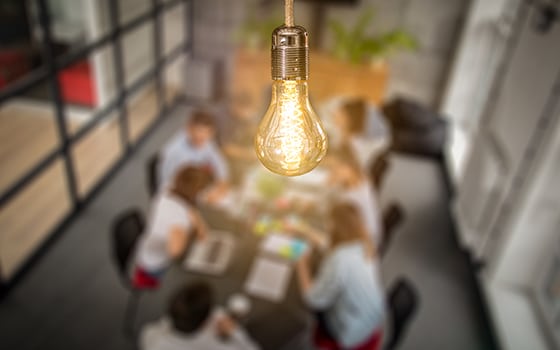 People coming up with entrepreneurial ideas for the Accumulator Challenge