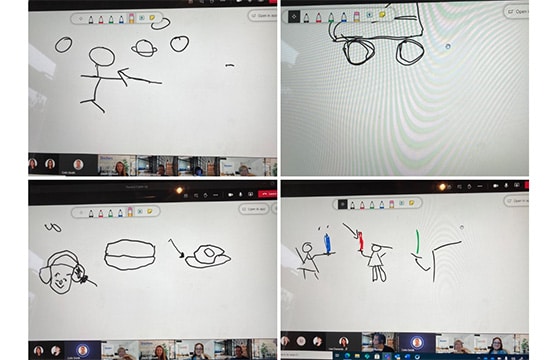 Pictionary games played by the Employment Team