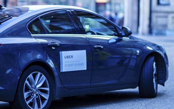 Uber car service in the UK